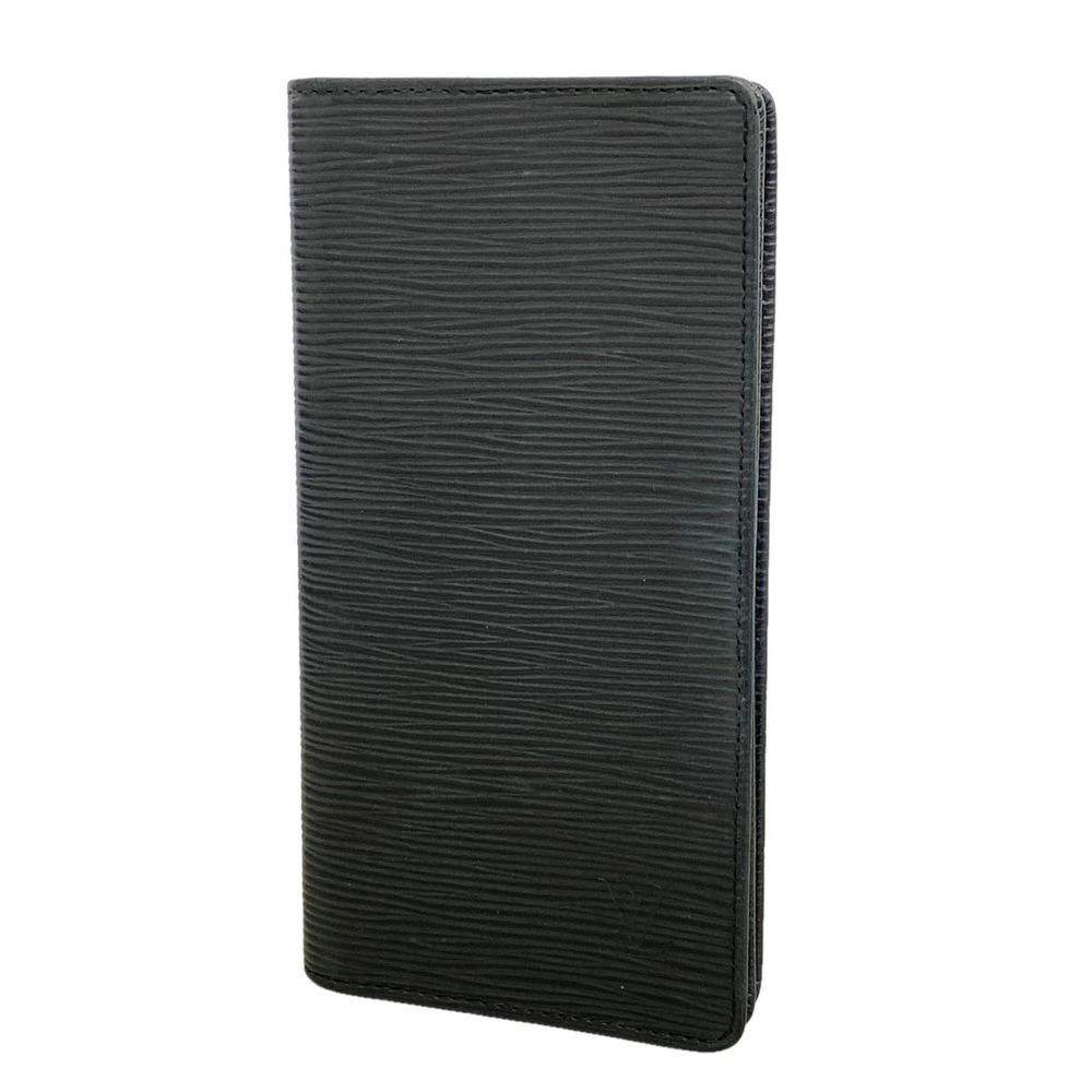 Louis Vuitton Long Wallet Epi Portecarte Credit Noir Black